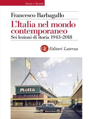 cover image of L'Italia nel mondo contemporaneo